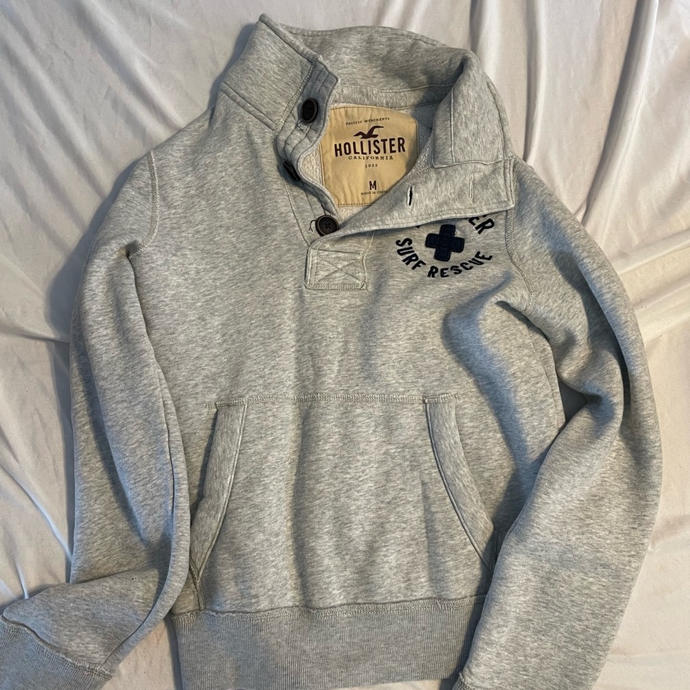 Grey Hollister Sweatshirt Medium